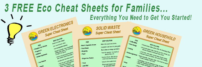 3 FREE Eco-Friendly Cheat Sheets